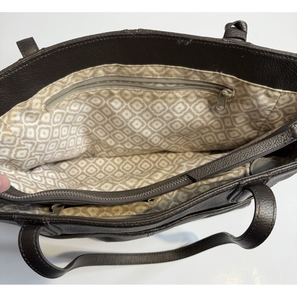 Brighton Pretty Tough Jax Tote Pebble Grain Leather Handbag Capsule Quiet Luxury - Picture 7 of 17